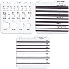 1Pc Acrylic Knitting Needle & Crochet Hook Gauge DIY-BC0006-90-1