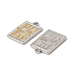 304 Stainless Steel Rhinestone Pendants STAS-T068-69GP-2