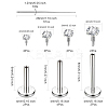 Titanium Alloy Internally Threaded Labret Bar EJEW-FS0001-32A-2
