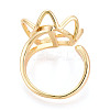 Flower Brass Cup Peg Ring Settings KK-N274-39G-3