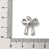 Rack Plating Brass Micro Pave Clear Cubic Zirconia Pendants KK-R158-05P-3