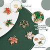 6Pcs 3 Colors Brass Micro Pave Cubic Zirconia Pendants KK-BC0010-52-4