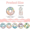 5Pcs 5 Styles Opaque Acrylic Beads MACR-YW0004-50-2