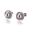 304 Stainless Steel Stud Earrings EJEW-I235-06-2