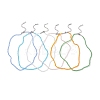 6Pcs 6 Colors Glass Faceted Rondelle Beaded Necklaces with 304 Stainless Steel End Chains NJEW-JN05494-2