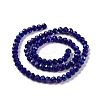 Electroplate Opaque Solid Color Glass Beads Strands X1-EGLA-A034-P8mm-L12-2