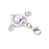 Heart & Wing Imitation Pearl Acrylic Pendant Decorations HJEW-JM03667-5