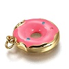 Brass Enamel Pendants LS-KK-B026-24G-3