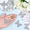 Resin Rhinestone Hotfix Rhinestone Iron on/Sew on Cloth Patches DIY-WH20063-030G-3