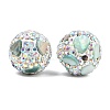 Handmade Polymer Clay Rhinestone Beads CLAY-H009-03-3