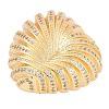 Brass Micro Pave Clear Cubic Zirconia Pendants KK-M307-06G-2
