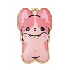 Rack Plating Alloy Enamel Pendants FIND-Q099-10G-07-1