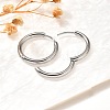304 Stainless Steel Hoop Earrings for Women EJEW-M068-15E-P-1