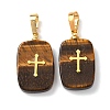Natural Tiger Eye Pendants G-G461-06G-09-1