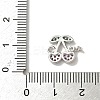 Brass Pave Green and Orchid Cubic Zirconia Cherry Connector Charms KK-I276-47B-P-3