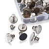  Jewelry Iron & Alloy Button Pins for Jeans BUTT-PJ0001-03-5