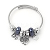 European Style Stainless Steel & Alloy Charm Bangles for Women PW-WG243C0-05-1