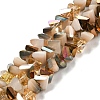 Gradient Color Electroplate Glass Bead Strands GLAA-E042-02-HR01-1