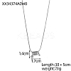 304 Stainless Steel Spiral Spring Pendant Necklaces STAS-OY007-63P-2