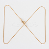 304 Stainless Steel Snake Chain Necklace Making STAS-P045-11G-2