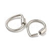 Non-Tarnish 304 Stainless Steel Screw Carabiner Lock Charms STAS-C092-01B-P-2