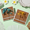 4Bag 4 Styles PET Plastic Lace Decorative Stickers AJEW-SP0002-77-4