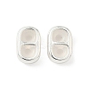 Brass Silicone Slide Charms KK-C099-06B-S-1