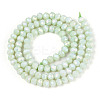 Anti-Tarnish Electroplate Rondelle Glass Beads Strands EGLA-T021-4mm-17-06-2