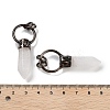 Natural Quartz Crystal Faceted Pointed Bullet Pendants G-A221-03D-3