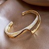 Golden Brass Cuff Bangles for Women WG6F97B-04-1