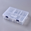 Plastic Double Layer Organizer Boxes LS-CON-WH0069-88-1