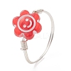 Copper Wired Acrylic Finger Rings RJEW-JR00958-02-3