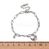 304 Stainless Steel Charm Bracelets LS-STAS-D152-01P-4