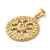 PVD Vacuum Plating 304 Stainless Steel Pendants STAS-M322-34G-2