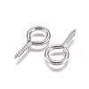 Tarnish Resistant 304 Stainless Steel Screw Eye Pin Peg Bails STAS-L234-165B-P-1