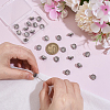 24Pcs 1-Hole Zinc Alloy Buttons FIND-PH0026-97-3