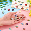 30Pcs 15 Colors Alloy Enamel Pendants ENAM-TA0009-02-7