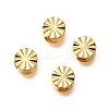 Brass Textured Beads KK-Z092-01A-G-1