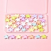 40Pcs UV Plating Opaque Acrylic Beads OACR-FS0002-26-9
