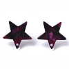 Cellulose Acetate(Resin) Stud Earring Findings KY-R022-022-3