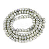 Anti-Tarnish Electroplate Rondelle Glass Beads Strands EGLA-T021-3mm-17-02-2