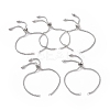 Tarnish Resistant Adjustable 304 Stainless Steel Slider Bracelets Making LS-STAS-T050-030P-1