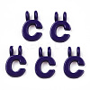 Rack Plating Spray Painted Alloy 2-Loop Link Pendants PALLOY-N176-01C-1
