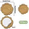 100Pcs Adhesive Wax Seal Stickers DIY-CP0010-70A-2