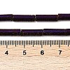 Electroplated Natural Lava Rock Beads Strands G-K388-03B-10-4