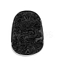 Natural Obsidian Carved Big Pendants PW-WG37954-13-1