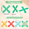 8Pcs 4 Colors Acrylic Thread Winding Boards FIND-OC0003-21-2