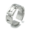 Non-Tarnish 304 Stainless Steel Open Cuff Ring LS-RJEW-L110-023P-1
