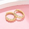Heart Brass Hoop Earrings EJEW-Z102-07G-2