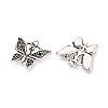 Tibetan Style Alloy Pendant Rhinestone Settings TIBEP-T053-06AS-2